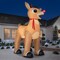14' Gemmy Airblown Inflatable Colossal Christmas Rudolph The Red Nosed Reindeer w/ Scarf Yard Decoration 883167